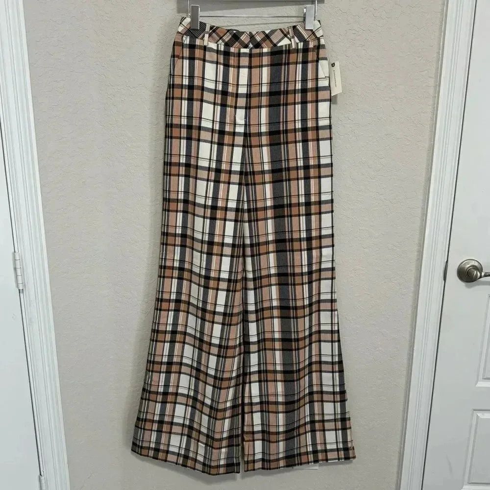 Maeve Flowy Wide-Leg Trousers - Neutral Motif - Size 6 Tall (NWT!) - Picture 7 of 12